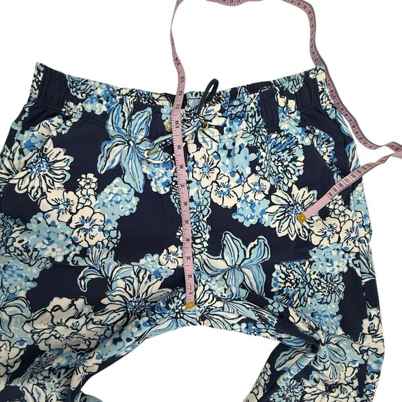 Lilly Pulitzer Blue Floral Track Pants - Picture 12 of 14